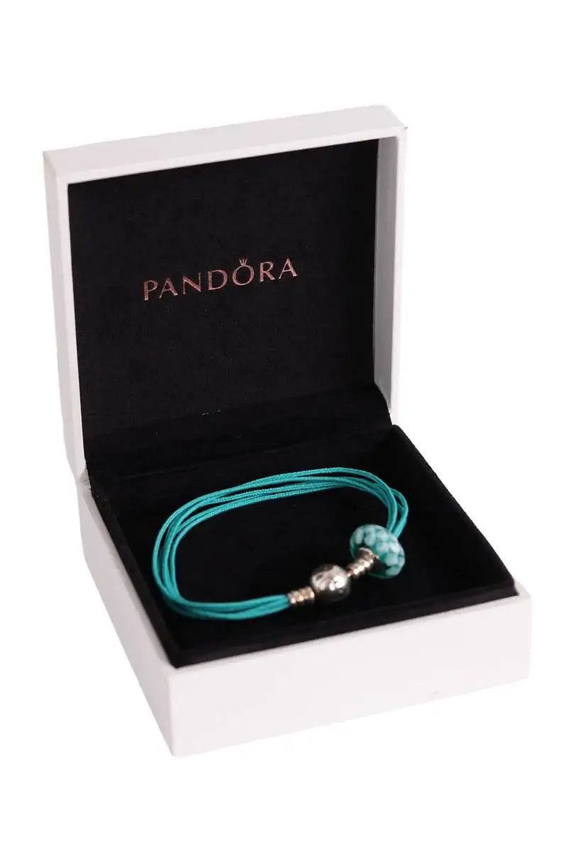 Bracelet Pandora Turquoise en Tissu
