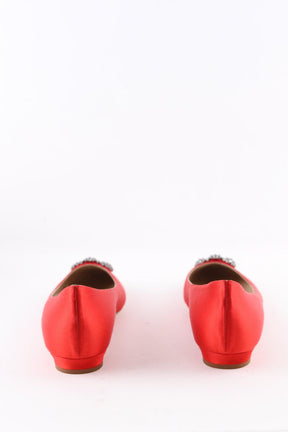 Ballerines Manolo Blahnik Hangisi Rouge