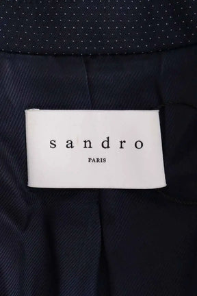 Blazer Sandro Marine en Synthétique