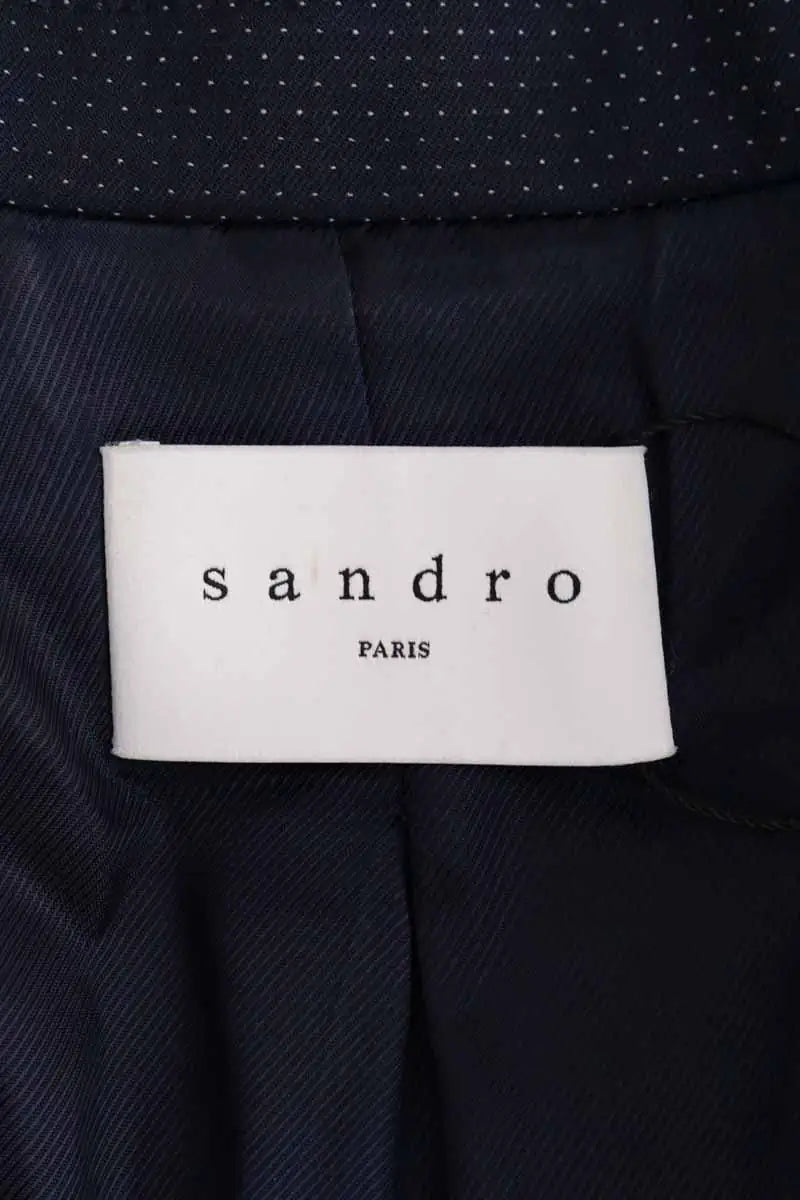 Blazer Sandro Marine en Synthétique