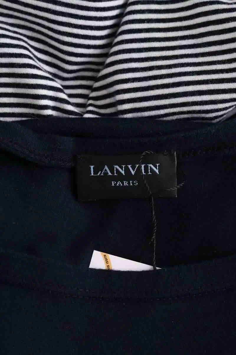 Top Lanvin Bleu en Coton