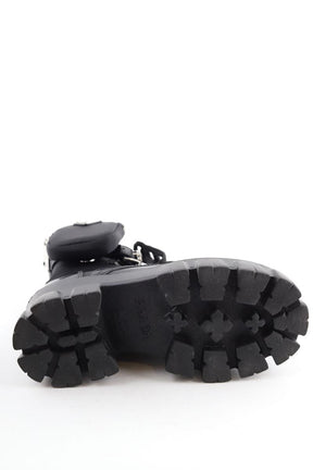 Bottes à lacets Prada Monolith Noir