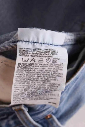 Jean droit Levi's 501 Bleu en Coton