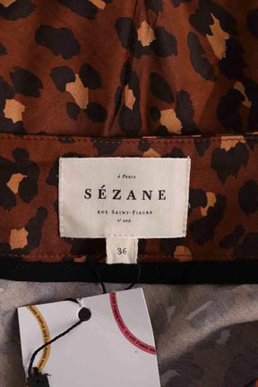  jupe Sézane Marron en Viscose