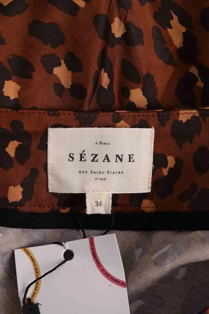 jupe Sézane Marron en Viscose