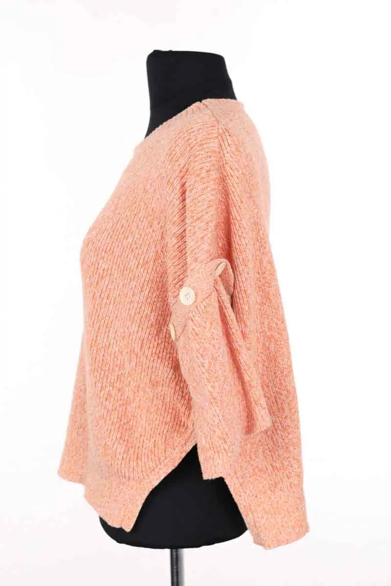 Pull Claudie Pierlot Orange en Coton
