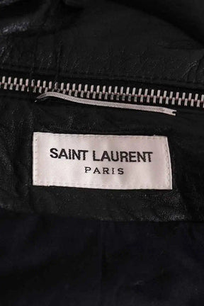 Blouson Saint Laurent Noir en Cuir