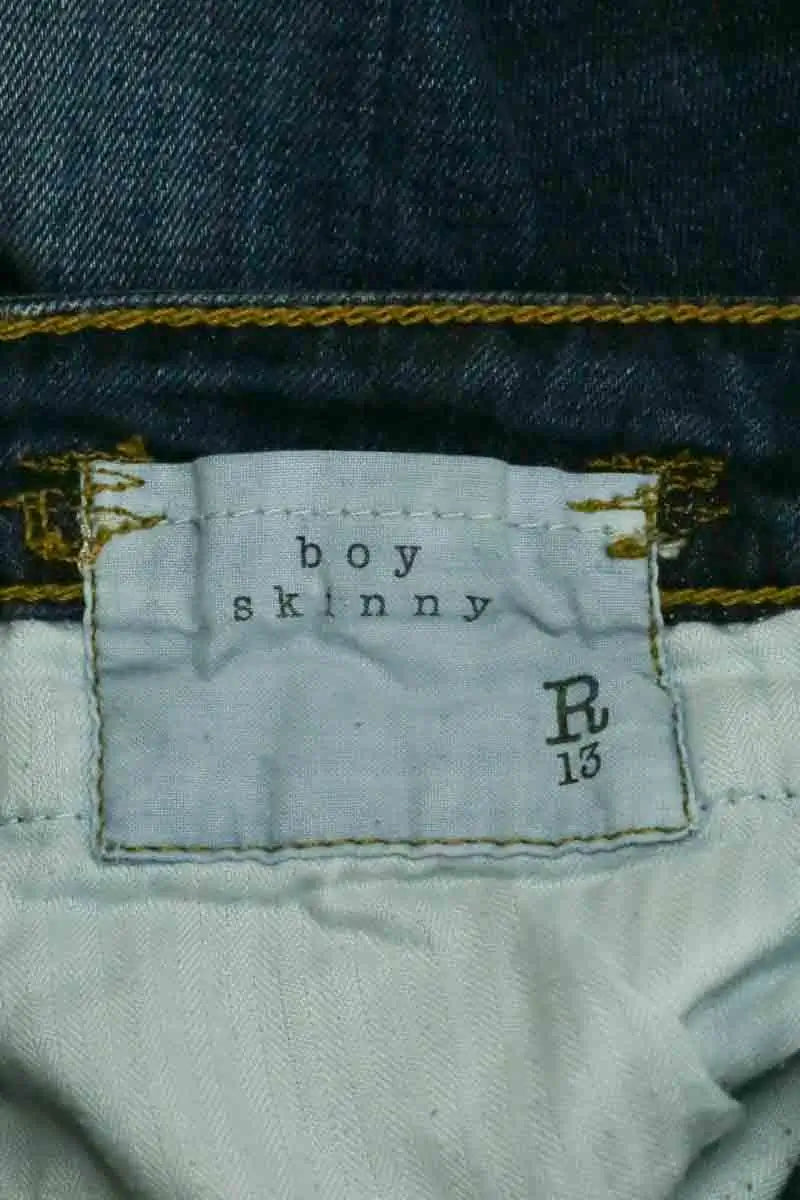 Jean slim R13 Bleu en Coton - élasthanne