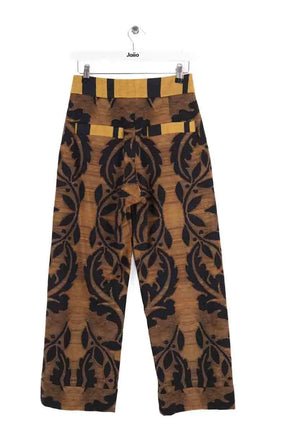 Pantalon large Pierre-Louis Mascia Marron en Laine