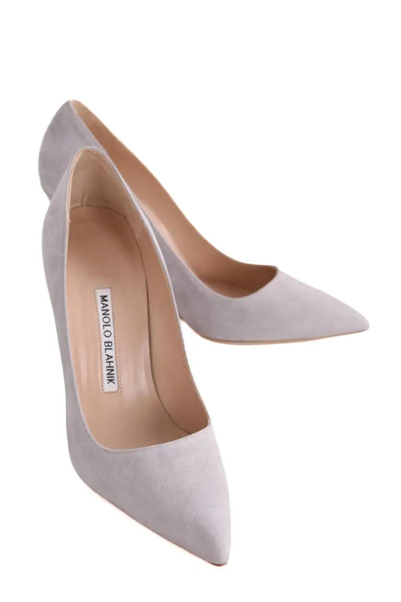 Talons Manolo Blahnik Gris en Daim