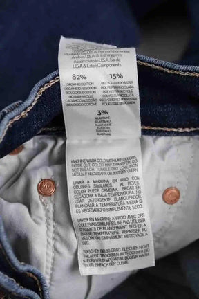 Jean droit Mother Bleu en Coton