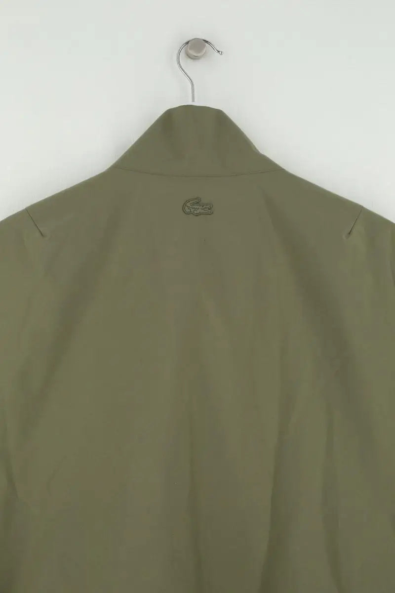 Manteau imperméable Lacoste Kaki en Synthétique
