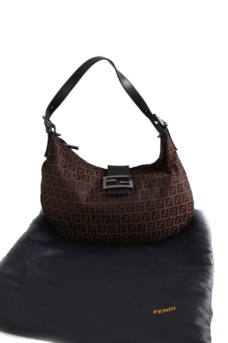 Sac porté épaule Fendi Marron en Synthétique