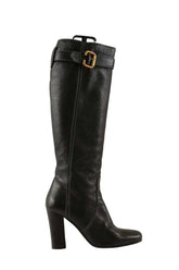 Bottes Jimmy Choo Noir en Cuir, taille 37 - Seconde Main