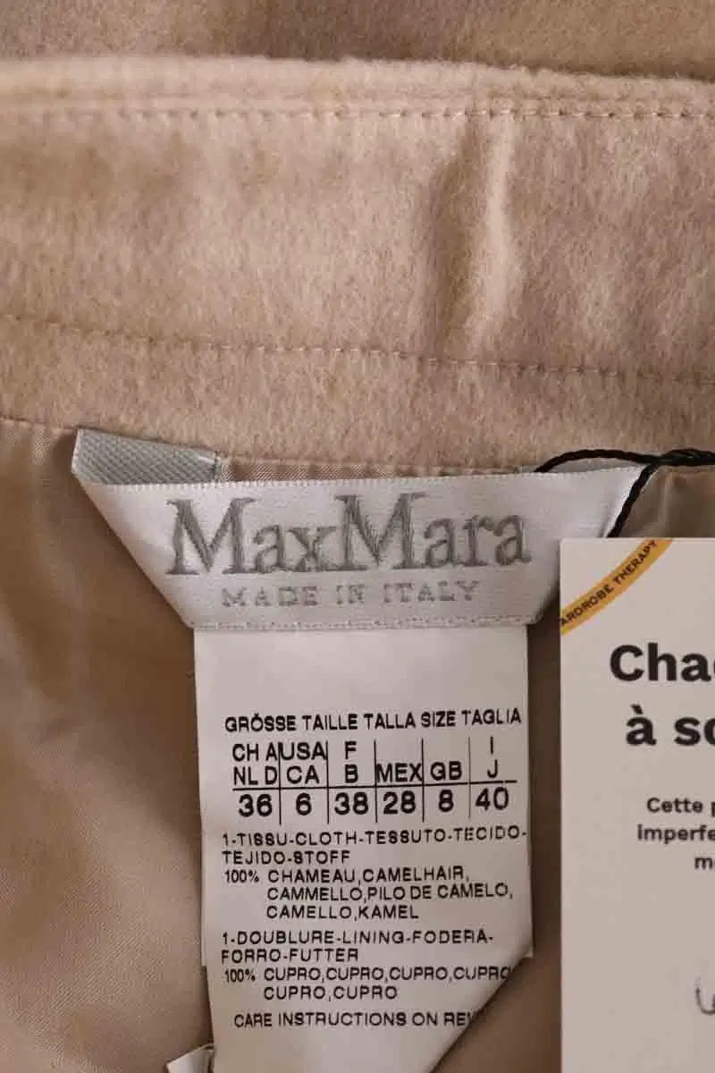Jupe Max Mara Camel en Laine