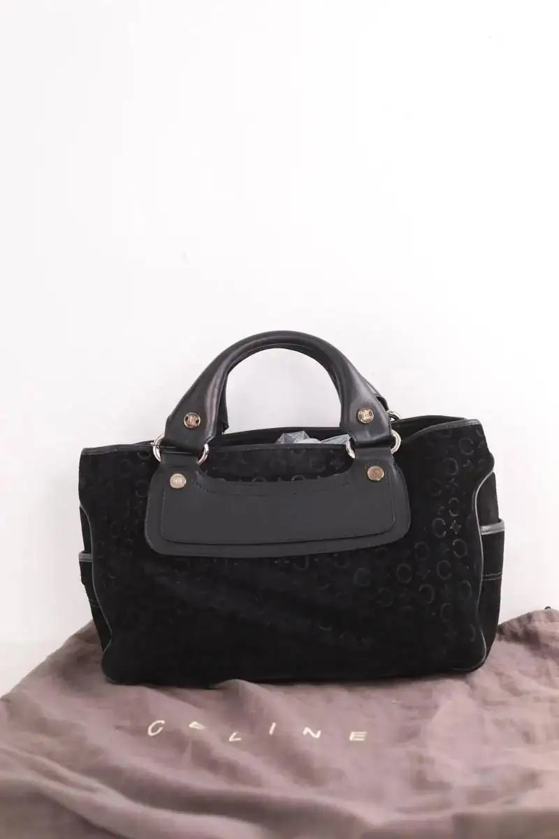 Sac à main Celine C Macadam Boogie  Noir en Daim