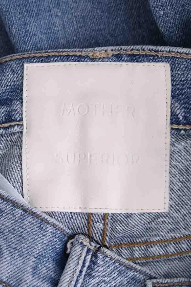 Jean droit Mother Bleu en Coton