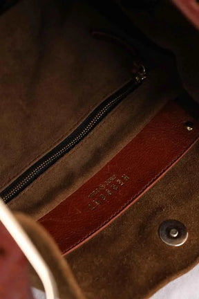 Sac à bandoulière Herbert Frère Soeur Camel en Cuir