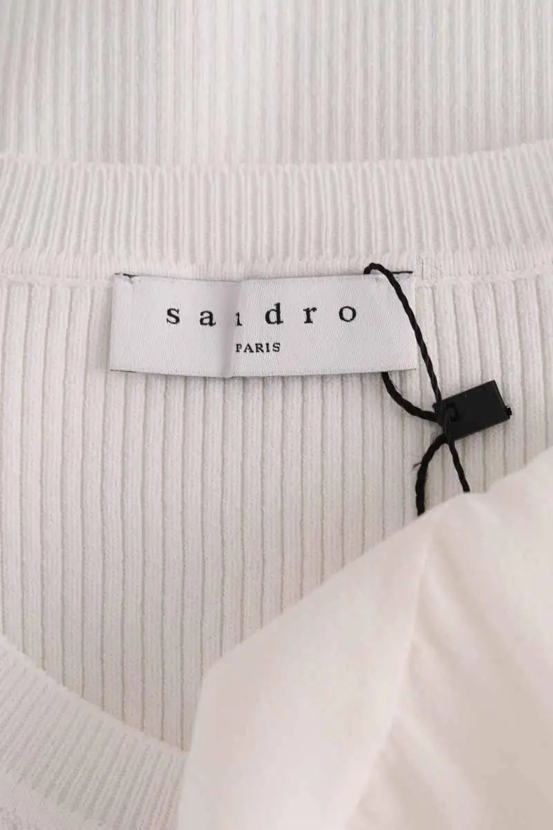 Top Sandro Blanc en Viscose