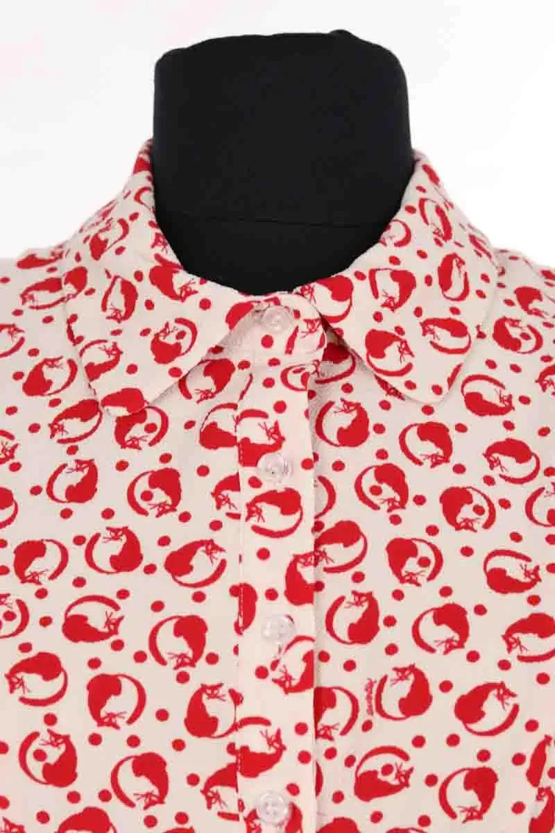 Robe Essentiel Antwerp Rouge en Synthétique