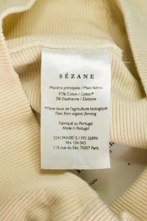 Legging Sézane Beige en Coton