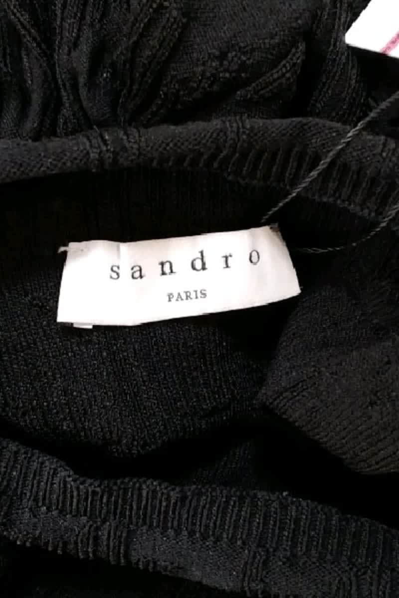 Mi-longueur Sandro  Noir