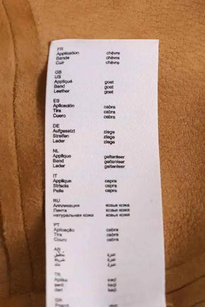 Veste Claudie Pierlot Camel en Daim