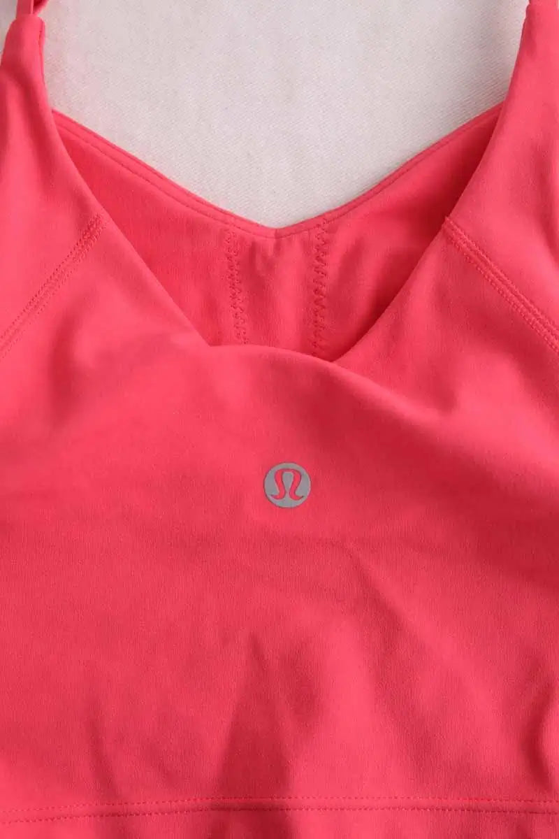Top et short de sport Lululemon Rose en Synthétique
