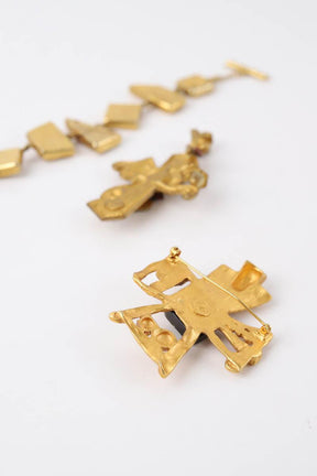 Lot de bijoux Christian Lacroix  Doré