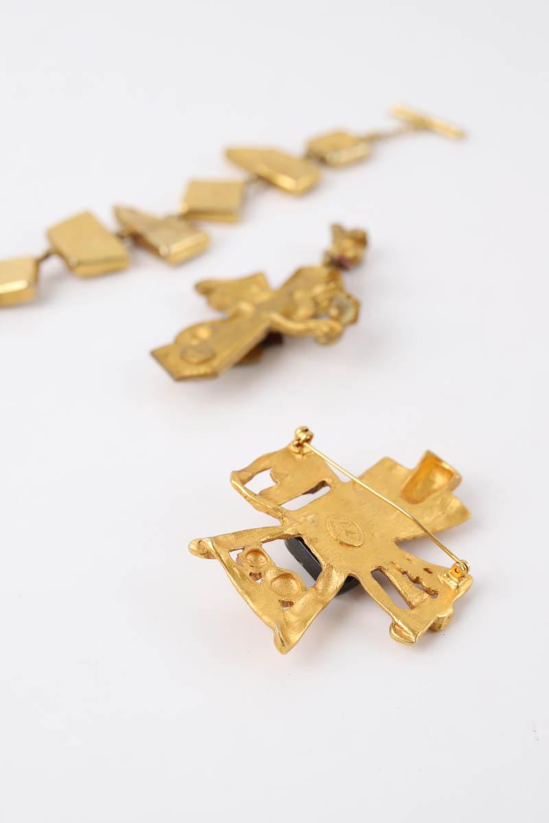 Lot de bijoux Christian Lacroix  Doré