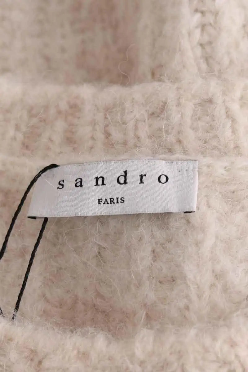 Pull Sandro Beige en Laine