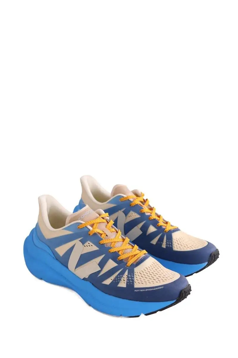 Baskets Veja Bleu en Cuir