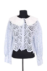 Blouse Maje Bleu en Coton, taille S - Seconde Main