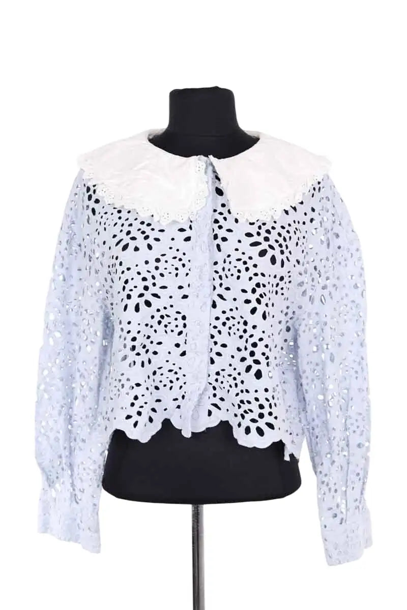 Blouse Maje Bleu en Coton, taille S - Seconde Main