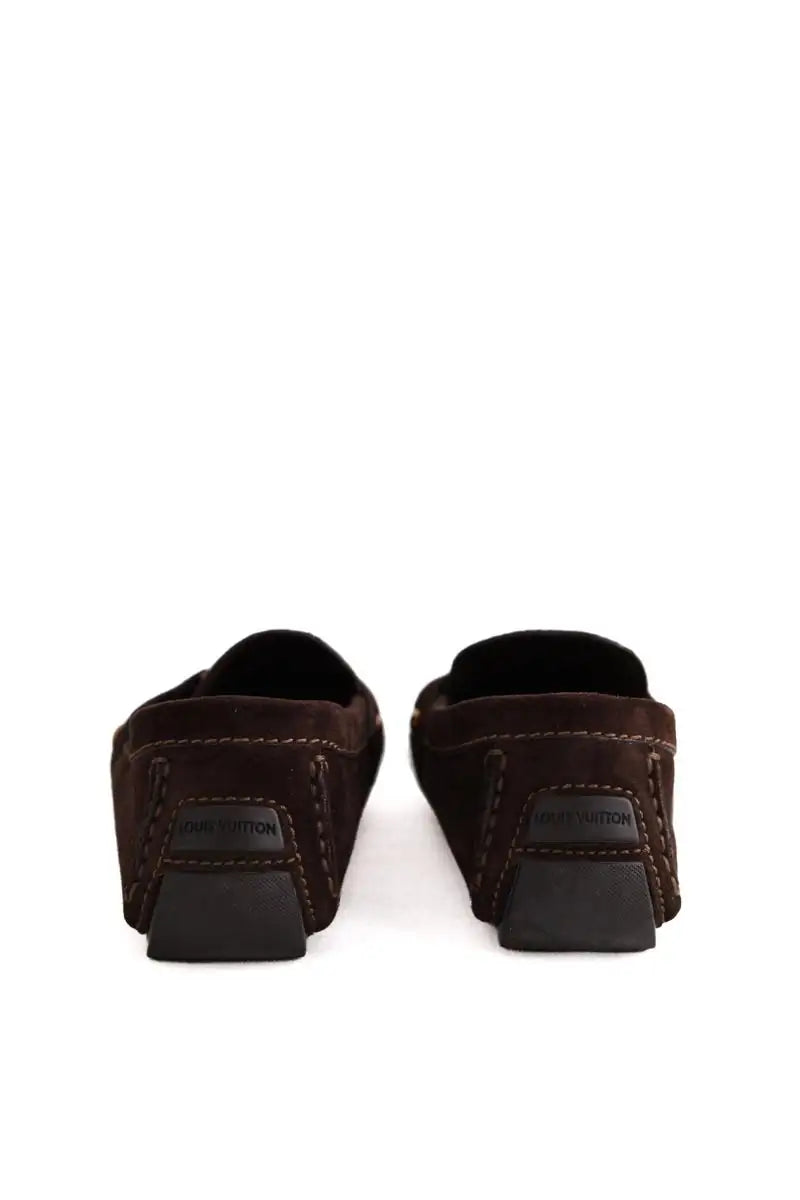 Mocassins Louis Vuitton Marron en Daim