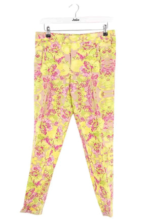 Pantalon droit Maje Jaune en Coton, taille M - Seconde Main