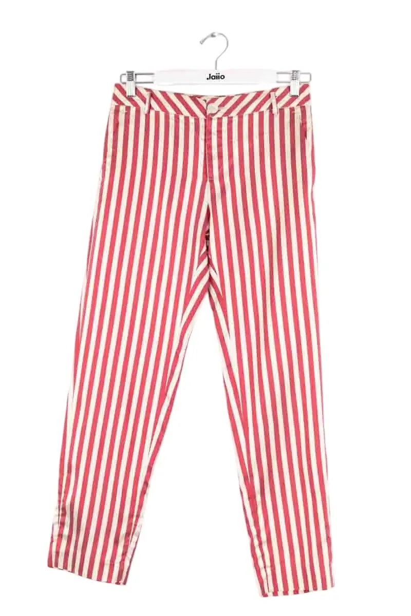 Pantalon droit Chloé Stora Rouge en Synthétique, taille S - Seconde Main
