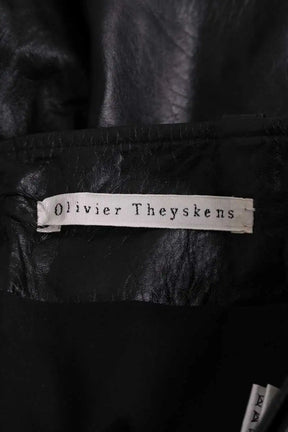 Bermuda Olivier Theyskens Noir en Cuir