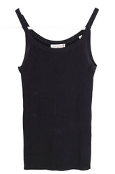 Top sans manche Sandro Noir en Viscose, taille S - Seconde Main