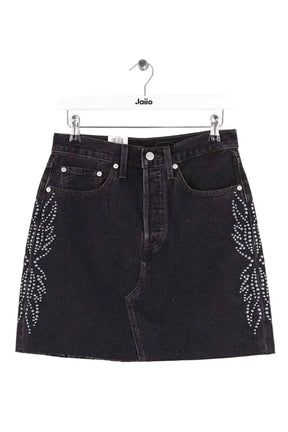 Mini jupe Levi's High rise deconstructed skirt Noir en Coton, taille M - Seconde Main