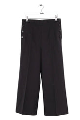 Pantalon large Sportmax Noir en Coton, taille XS - Seconde Main
