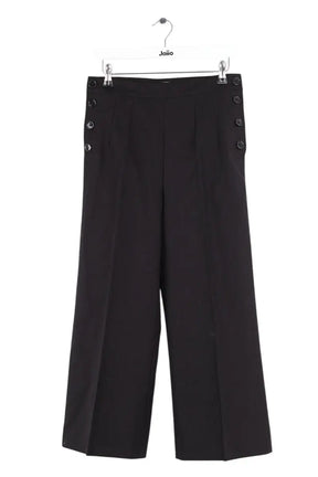 Pantalon large Sportmax Noir en Coton, taille XS - Seconde Main