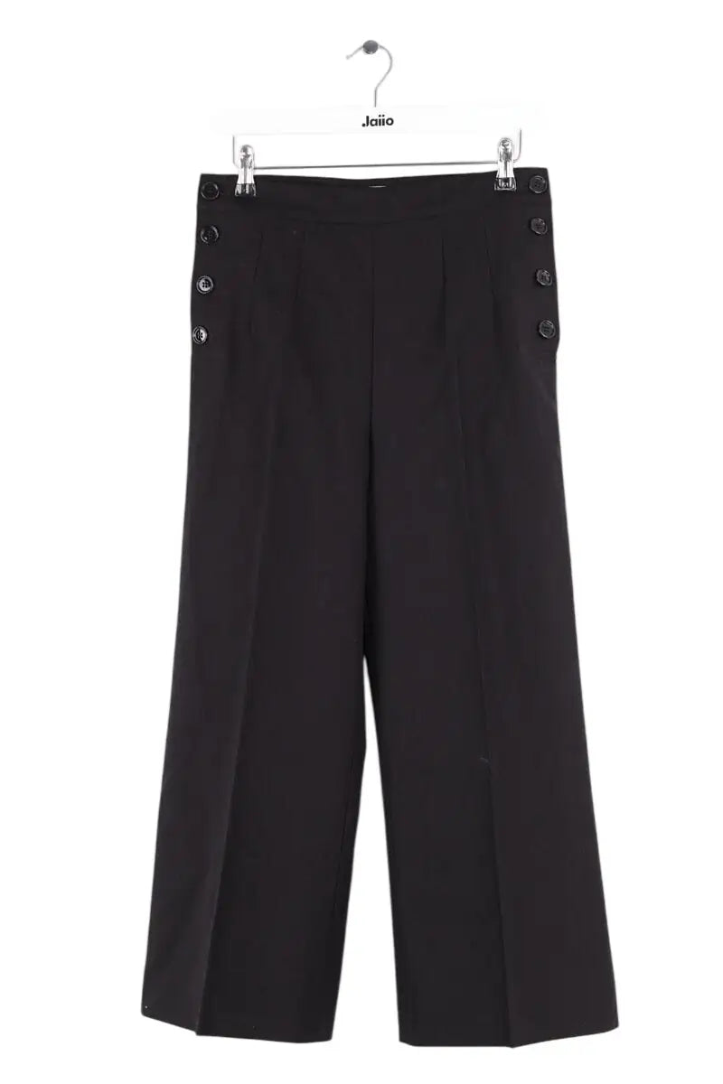 Pantalon large Sportmax Noir en Coton, taille XS - Seconde Main