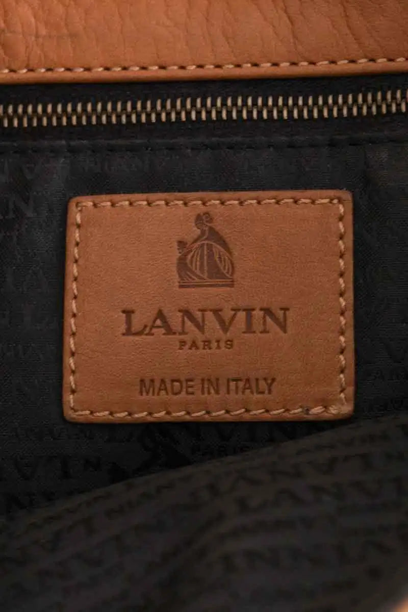 Sac porté épaule Lanvin Beige en Cuir