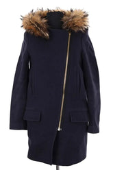 Manteau Sandro Bleu en Laine, taille S - Seconde Main