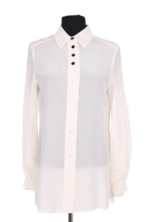 Chemise Sportmax Ecru en Soie, taille XS - Seconde Main