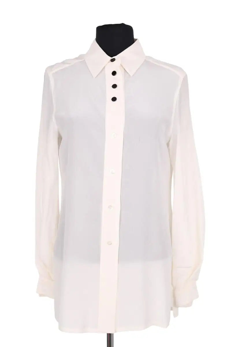 Chemise Sportmax Ecru en Soie, taille XS - Seconde Main