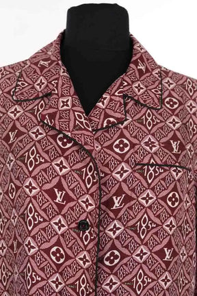 Chemise Louis Vuitton Bordeaux en Soie