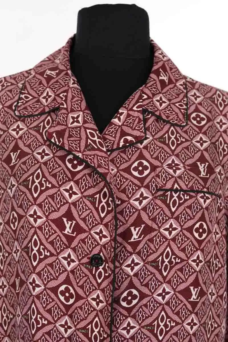 Chemise Louis Vuitton Bordeaux en Soie