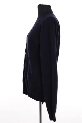 Cardigan Sandro Marine en Cachemire